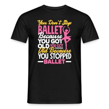Süßes Ballerina Ballettänzerin Geschenk - Männer T-Shirt - Schwarz - Vorne - AI Model Male 178 light (178cm)