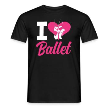 Süßes Ballerina Ballettänzerin Geschenk - Männer T-Shirt - Schwarz - Vorne - AI Model Male 178 light (178cm)