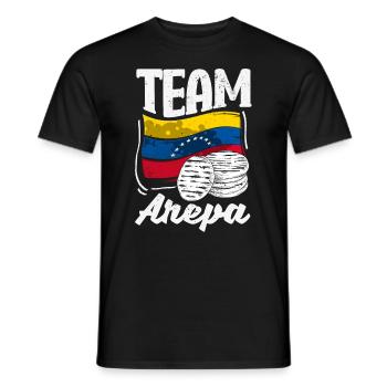 Arepas Colombien Venezuela Nourriture - T-shirt homme - noir - Devant - AI Model Male 178 light (178cm)