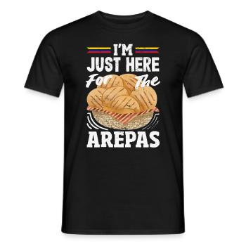 Arepas Kolumbianisch Venezoela Essen - Männer T-Shirt - Schwarz - Vorne - AI Model Male 178 light (178cm)