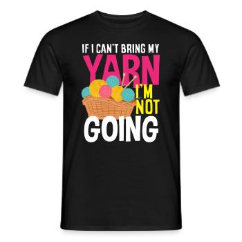 Lustiges Stricken Stricknadel Geschenk - Männer T-Shirt - Schwarz - Vorne - AI Model Male 178 light (178cm)