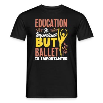 Süßes Ballerina Ballettänzerin Geschenk - Männer T-Shirt - Schwarz - Vorne - AI Model Male 178 light (178cm)
