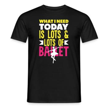 Süßes Ballerina Ballettänzerin Geschenk - Männer T-Shirt - Schwarz - Vorne - AI Model Male 178 light (178cm)