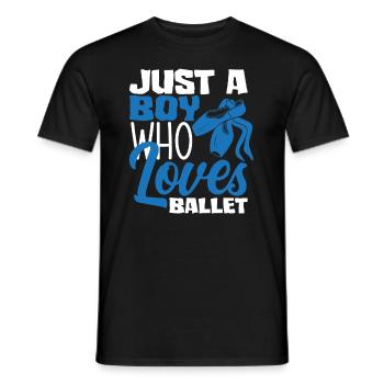 Süßes Ballerina Ballettänzerin Geschenk - Männer T-Shirt - Schwarz - Vorne - AI Model Male 178 light (178cm)