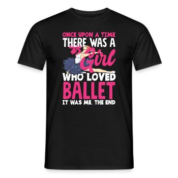 Süßes Ballerina Ballettänzerin Geschenk - Männer T-Shirt - Schwarz - Vorne - AI Model Male 178 light (178cm)