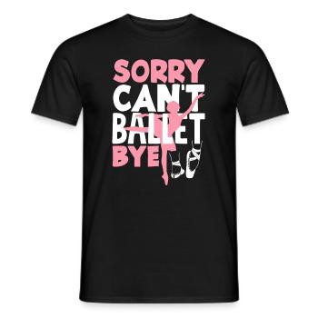 Süßes Ballerina Ballettänzerin Geschenk - Männer T-Shirt - Schwarz - Vorne - AI Model Male 178 light (178cm)