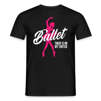 Süßes Ballerina Ballettänzerin Geschenk - Männer T-Shirt - Schwarz - Vorne - AI Model Male 178 light (178cm)