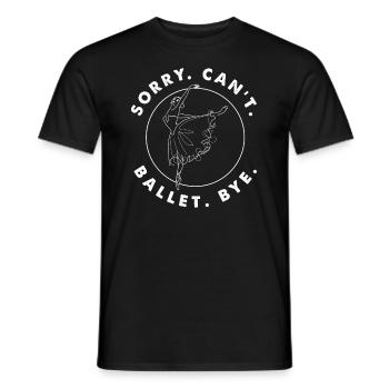 Süßes Ballerina Ballettänzerin Geschenk - Männer T-Shirt - Schwarz - Vorne - AI Model Male 178 light (178cm)