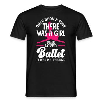 Süßes Ballerina Ballettänzerin Geschenk - Männer T-Shirt - Schwarz - Vorne - AI Model Male 178 light (178cm)