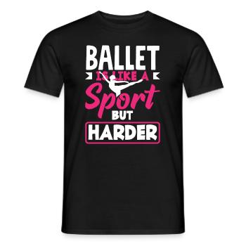 Süßes Ballerina Ballettänzerin Geschenk - Männer T-Shirt - Schwarz - Vorne - AI Model Male 178 light (178cm)