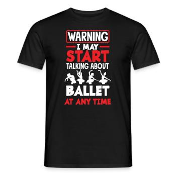 Süßes Ballerina Ballettänzerin Geschenk - Männer T-Shirt - Schwarz - Vorne - AI Model Male 178 light (178cm)
