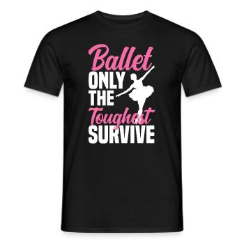 Süßes Ballerina Ballettänzerin Geschenk - Männer T-Shirt - Schwarz - Vorne - AI Model Male 178 light (178cm)