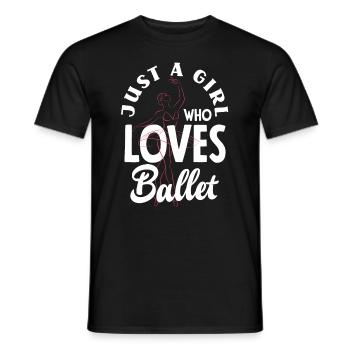 Süßes Ballerina Ballettänzerin Geschenk - Männer T-Shirt - Schwarz - Vorne - AI Model Male 178 light (178cm)