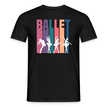 Süßes Ballerina Ballettänzerin Geschenk - Männer T-Shirt - Schwarz - Vorne - AI Model Male 178 light (178cm)