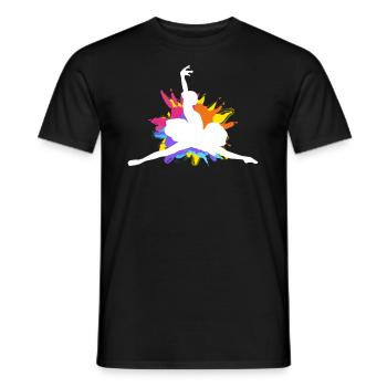 Süßes Ballerina Ballettänzerin Geschenk - Männer T-Shirt - Schwarz - Vorne - AI Model Male 178 light (178cm)