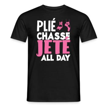Süßes Ballerina Ballettänzerin Geschenk - Männer T-Shirt - Schwarz - Vorne - AI Model Male 178 light (178cm)