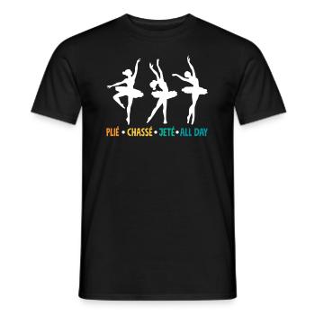 Süßes Ballerina Ballettänzerin Geschenk - Männer T-Shirt - Schwarz - Vorne - AI Model Male 178 light (178cm)