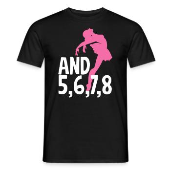 Süßes Ballerina Ballettänzerin Geschenk - Männer T-Shirt - Schwarz - Vorne - AI Model Male 178 light (178cm)