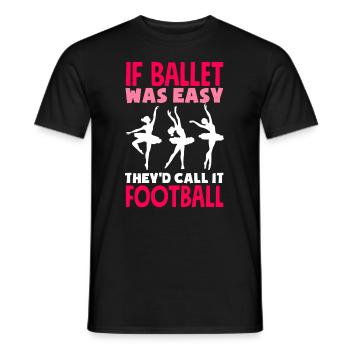 Süßes Ballerina Ballettänzerin Geschenk - Männer T-Shirt - Schwarz - Vorne - AI Model Male 178 light (178cm)