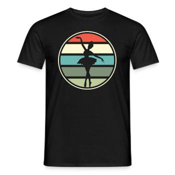 Süßes Ballerina Ballettänzerin Geschenk - Männer T-Shirt - Schwarz - Vorne - AI Model Male 178 light (178cm)