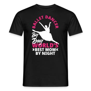 Süßes Ballerina Ballettänzerin Geschenk - Männer T-Shirt - Schwarz - Vorne - AI Model Male 178 light (178cm)