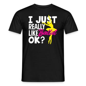 Süßes Ballerina Ballettänzerin Geschenk - Männer T-Shirt - Schwarz - Vorne - AI Model Male 178 light (178cm)