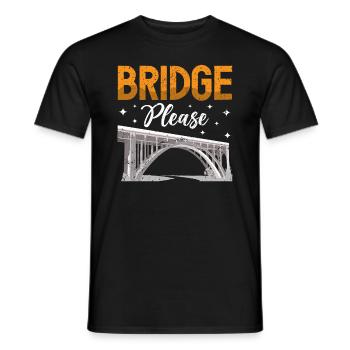 Bridge Construction and Bridge Engineer - Men's T-Shirt - black - Front - AI Model Male 178 light (178cm)