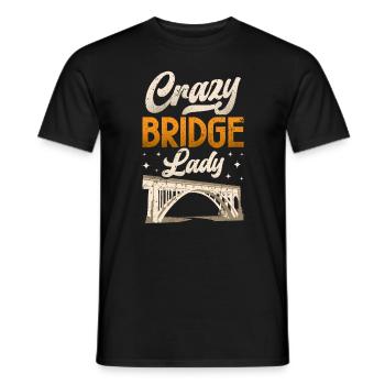 Bridge Construction and Bridge Engineer - Men's T-Shirt - black - Front - AI Model Male 178 light (178cm)
