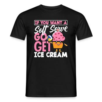 Lustiges Volleyball Geschenk - Männer T-Shirt - Schwarz - Vorne - AI Model Male 178 light (178cm)
