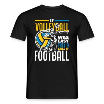 Lustiges Volleyball Geschenk - Männer T-Shirt - Schwarz - Vorne - AI Model Male 178 light (178cm)