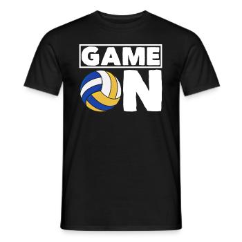 Funny Volleyball Gift - Men's T-Shirt - black - Front - AI Model Male 178 light (178cm)