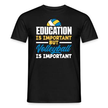 Lustiges Volleyball Geschenk - Männer T-Shirt - Schwarz - Vorne - AI Model Male 178 light (178cm)