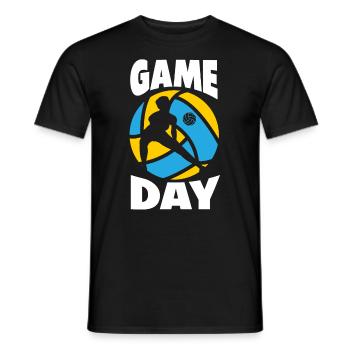Lustiges Volleyball Geschenk - Männer T-Shirt - Schwarz - Vorne - AI Model Male 178 light (178cm)