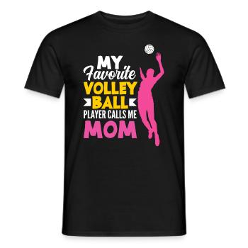 Lustiges Volleyball Geschenk - Männer T-Shirt - Schwarz - Vorne - AI Model Male 178 light (178cm)