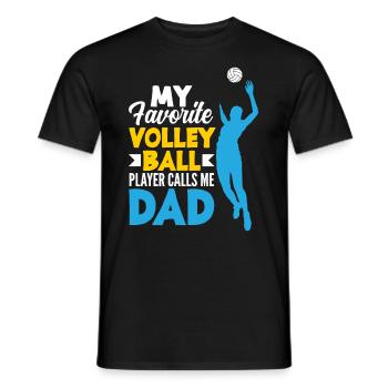 Lustiges Volleyball Geschenk - Männer T-Shirt - Schwarz - Vorne - AI Model Male 178 light (178cm)
