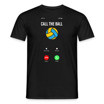 Lustiges Volleyball Geschenk - Männer T-Shirt - Schwarz - Vorne - AI Model Male 178 light (178cm)