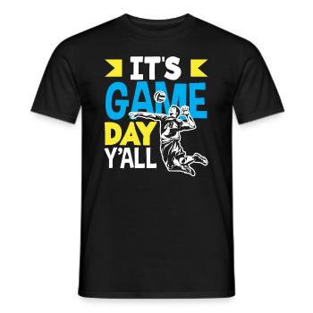 Lustiges Volleyball Geschenk - Männer T-Shirt - Schwarz - Vorne - AI Model Male 178 light (178cm)