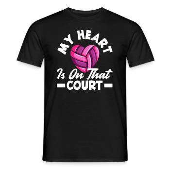 Lustiges Volleyball Geschenk - Männer T-Shirt - Schwarz - Vorne - AI Model Male 178 light (178cm)