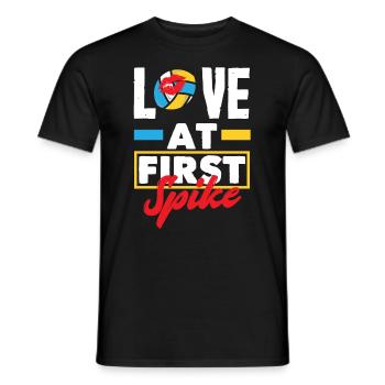 Lustiges Volleyball Geschenk - Männer T-Shirt - Schwarz - Vorne - AI Model Male 178 light (178cm)