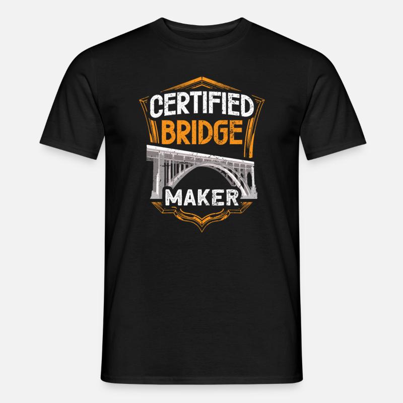 Bridge Construction and Bridge Engineer - Men's T-shirt - black