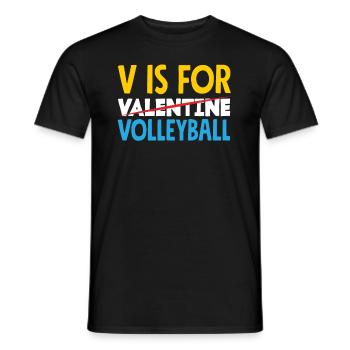 Lustiges Volleyball Geschenk - Männer T-Shirt - Schwarz - Vorne - AI Model Male 178 light (178cm)