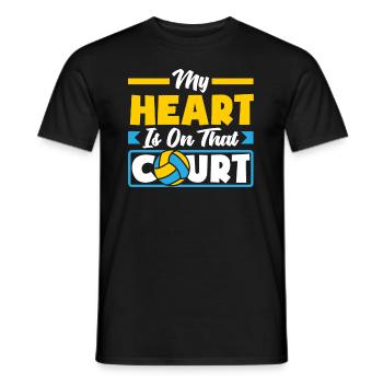 Lustiges Volleyball Geschenk - Männer T-Shirt - Schwarz - Vorne - AI Model Male 178 light (178cm)
