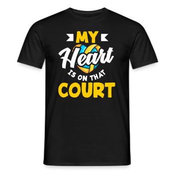 Lustiges Volleyball Geschenk - Männer T-Shirt - Schwarz - Vorne - AI Model Male 178 light (178cm)