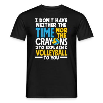 Lustiges Volleyball Geschenk - Männer T-Shirt - Schwarz - Vorne - AI Model Male 178 light (178cm)