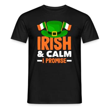 Drôle d’irlandais Irlande cadeau - T-shirt homme - noir - Devant - AI Model Male 178 light (178cm)