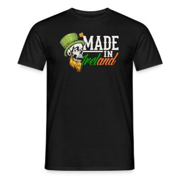 Drôle d’irlandais Irlande cadeau - T-shirt homme - noir - Devant - AI Model Male 178 light (178cm)