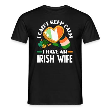 Funny Irishman Ireland Gift - Men's T-Shirt - black - Front - AI Model Male 178 light (178cm)