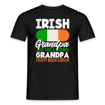 Funny Irishman Ireland Gift - Men's T-Shirt - black - Front - AI Model Male 178 light (178cm)