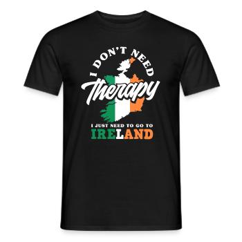 Drôle d’irlandais Irlande cadeau - T-shirt homme - noir - Devant - AI Model Male 178 light (178cm)