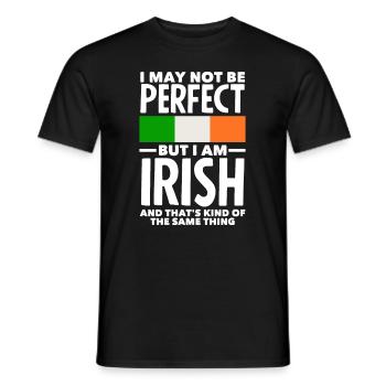 Funny Irishman Ireland Gift - Men's T-Shirt - black - Front - AI Model Male 178 light (178cm)